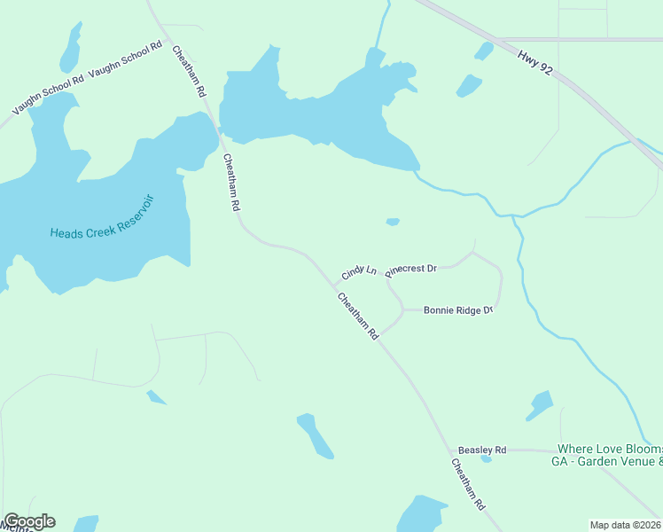 map of restaurants, bars, coffee shops, grocery stores, and more near 884 Cheatham Road in Griffin
