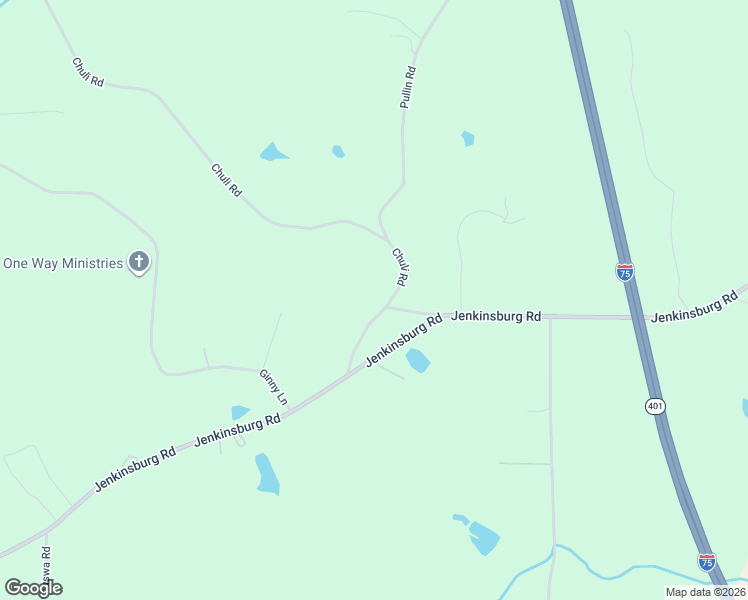 map of restaurants, bars, coffee shops, grocery stores, and more near 85 Chuli Road in Griffin