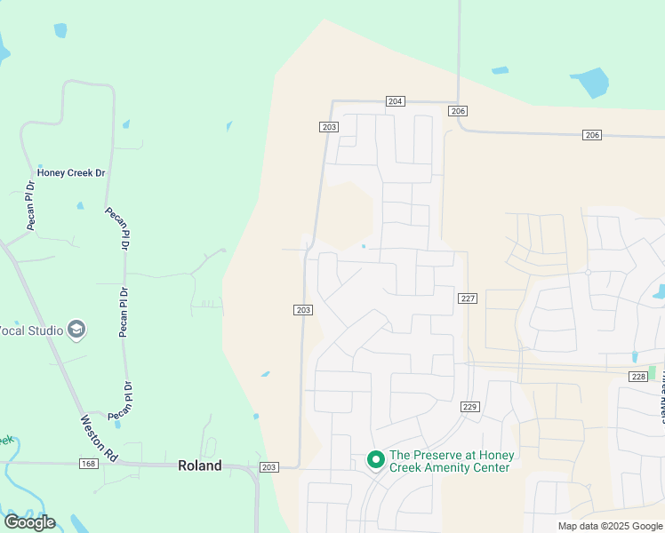 map of restaurants, bars, coffee shops, grocery stores, and more near 8816 County Road 203 in McKinney