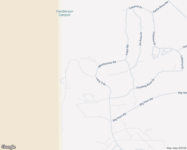 map of restaurants, bars, coffee shops, grocery stores, and more near 196 Montezuma Road in Borrego Springs