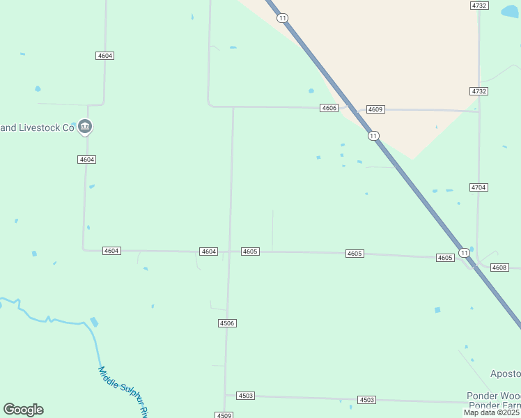 map of restaurants, bars, coffee shops, grocery stores, and more near 4946 County Road 4605 in Commerce