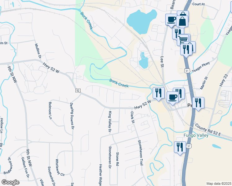 map of restaurants, bars, coffee shops, grocery stores, and more near 108 Ivy Circle in Pelham