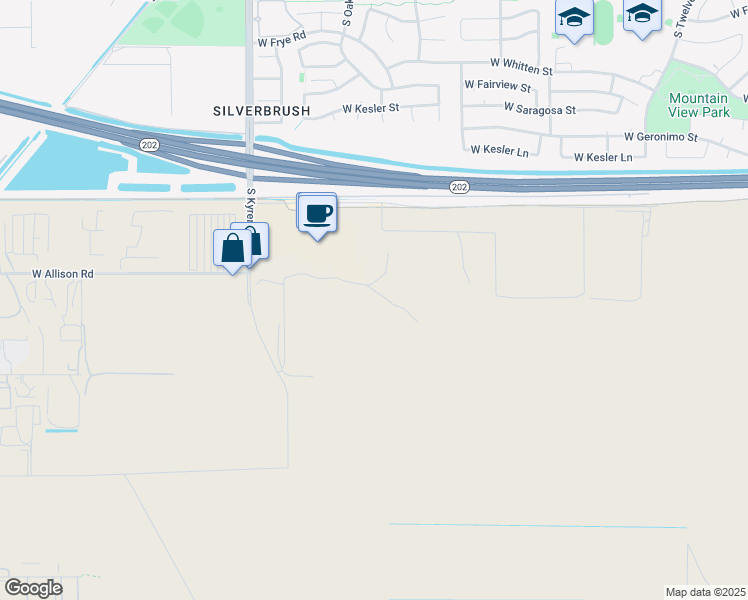 map of restaurants, bars, coffee shops, grocery stores, and more near in Chandler