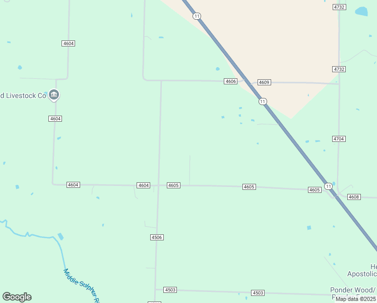 map of restaurants, bars, coffee shops, grocery stores, and more near 4946 County Road 4605 in Commerce