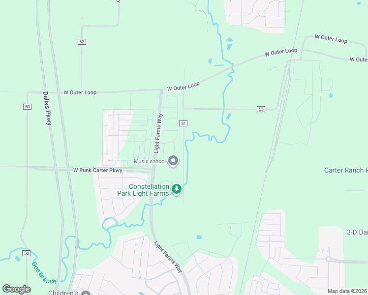 map of restaurants, bars, coffee shops, grocery stores, and more near 4701 County Road 51 in Celina
