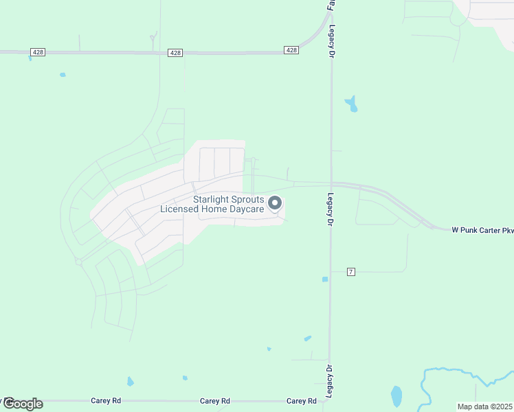 map of restaurants, bars, coffee shops, grocery stores, and more near 17117 Clover Drive in Celina