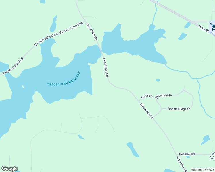 map of restaurants, bars, coffee shops, grocery stores, and more near 993 Cheatham Road in Griffin