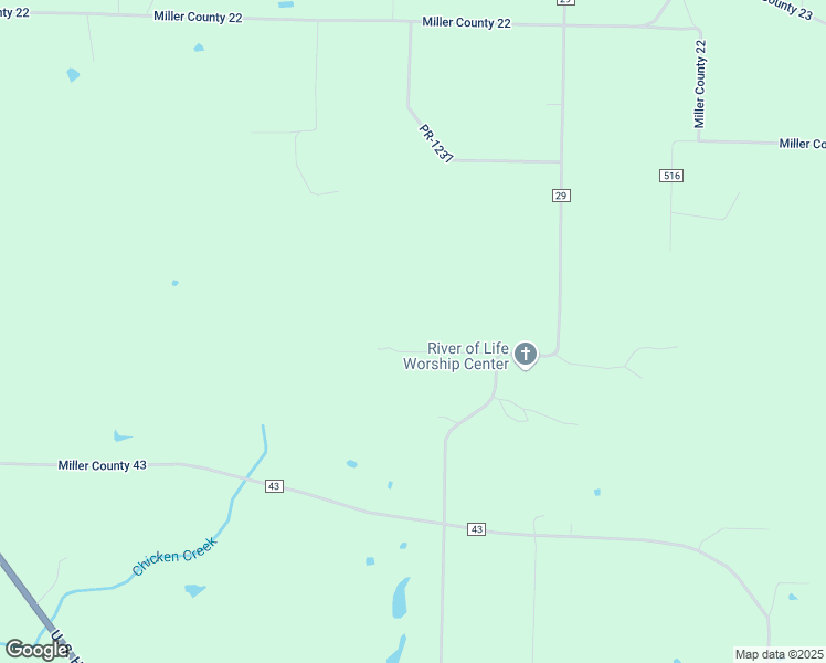map of restaurants, bars, coffee shops, grocery stores, and more near 1333 Miller County 29 in Fouke