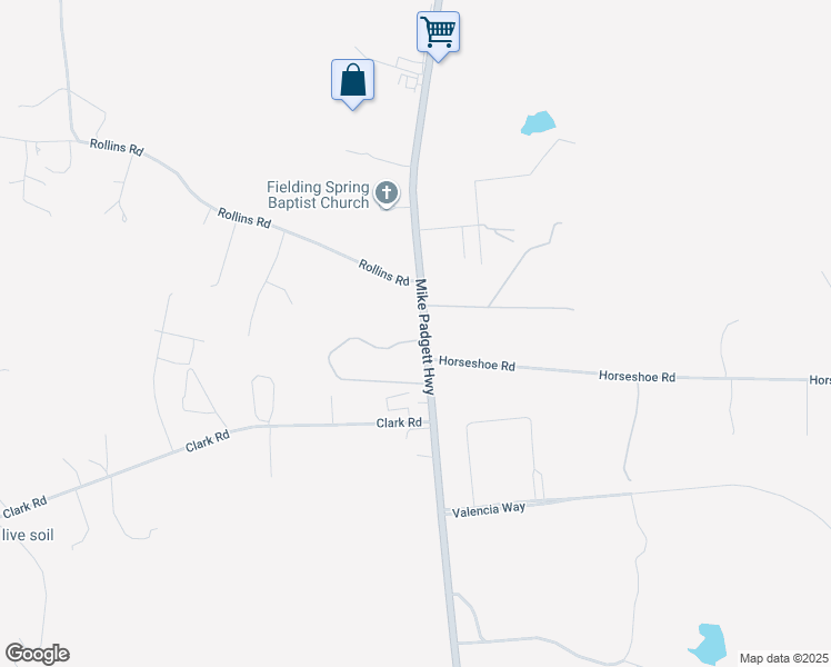 map of restaurants, bars, coffee shops, grocery stores, and more near 4700-4726 Mike Padgett Highway in Augusta