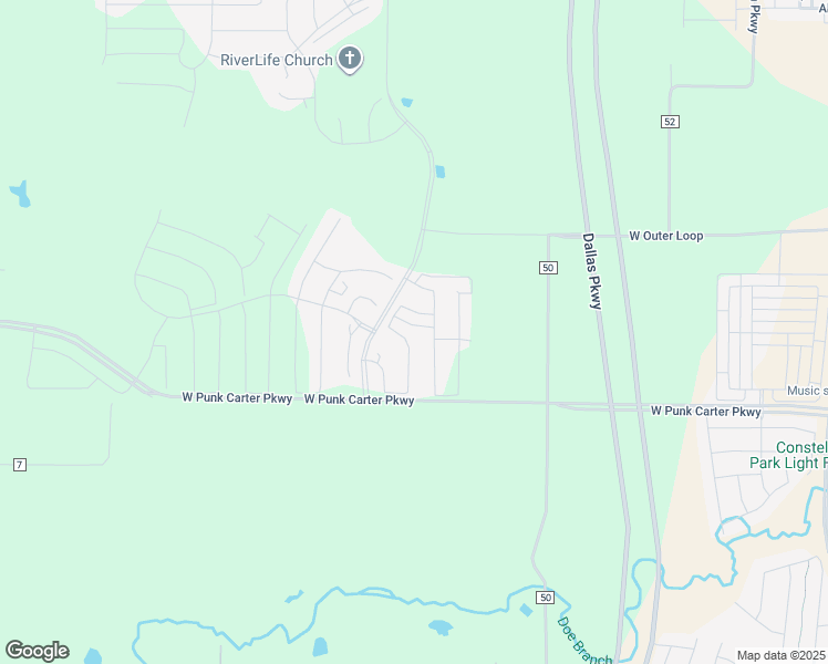map of restaurants, bars, coffee shops, grocery stores, and more near 2417 Latimer Mews in Celina