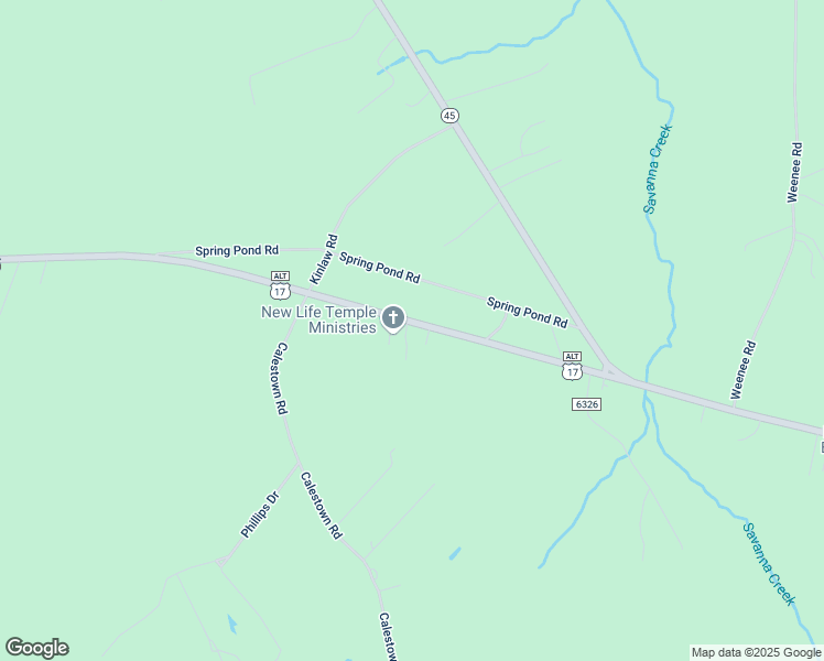map of restaurants, bars, coffee shops, grocery stores, and more near 3579 U.S. 17 Alternate in Jamestown