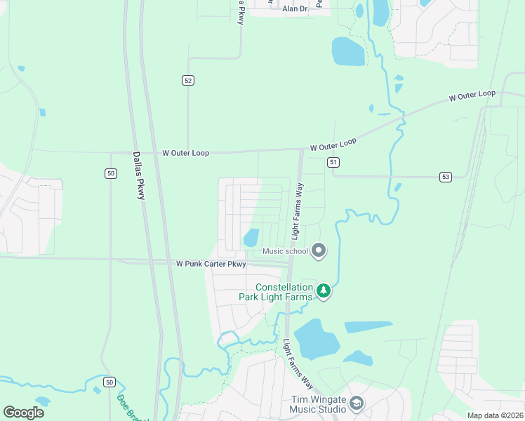 map of restaurants, bars, coffee shops, grocery stores, and more near 1522 Princeton Drive in Celina