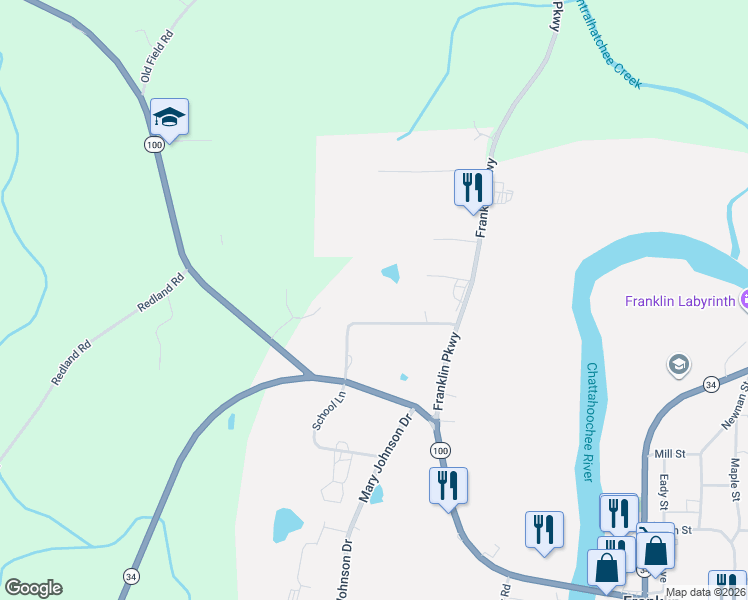 map of restaurants, bars, coffee shops, grocery stores, and more near 200 Patterson Drive in Franklin