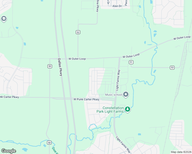 map of restaurants, bars, coffee shops, grocery stores, and more near 2705 Hancock Lane in Celina