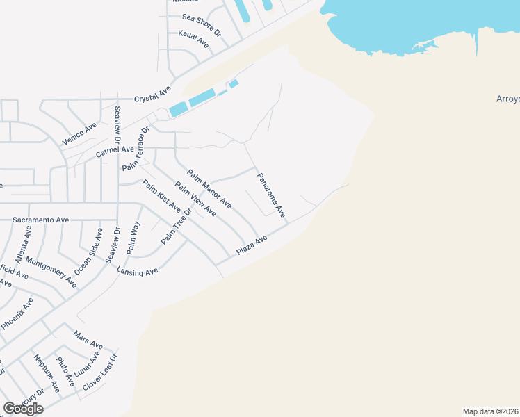 map of restaurants, bars, coffee shops, grocery stores, and more near La Brisa Court in Salton City
