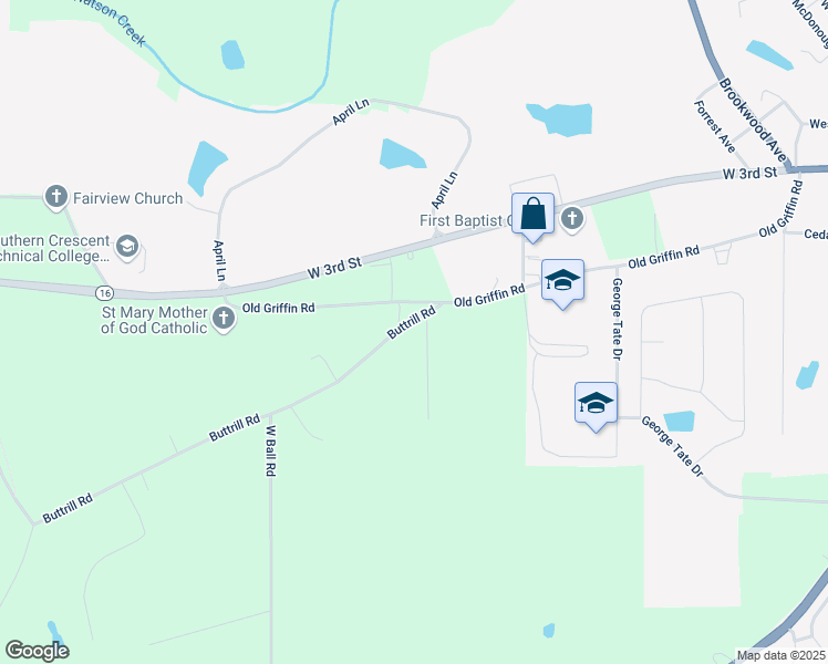 map of restaurants, bars, coffee shops, grocery stores, and more near 104 Bob White Run in Jackson