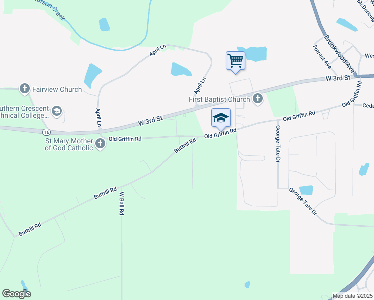 map of restaurants, bars, coffee shops, grocery stores, and more near 104 Bob White Run in Jackson