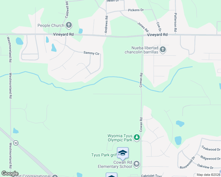 map of restaurants, bars, coffee shops, grocery stores, and more near 613 Seminole Drive in Griffin