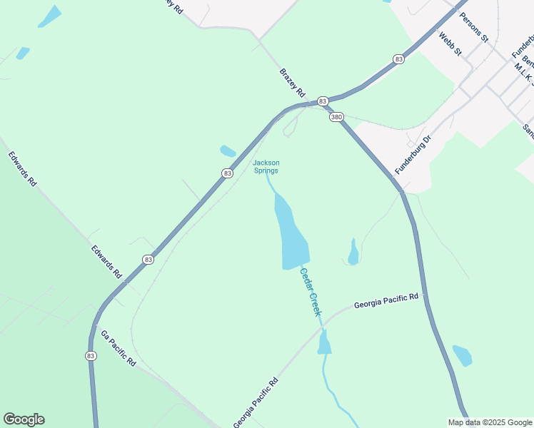 map of restaurants, bars, coffee shops, grocery stores, and more near 4048 Georgia 83 in Monticello