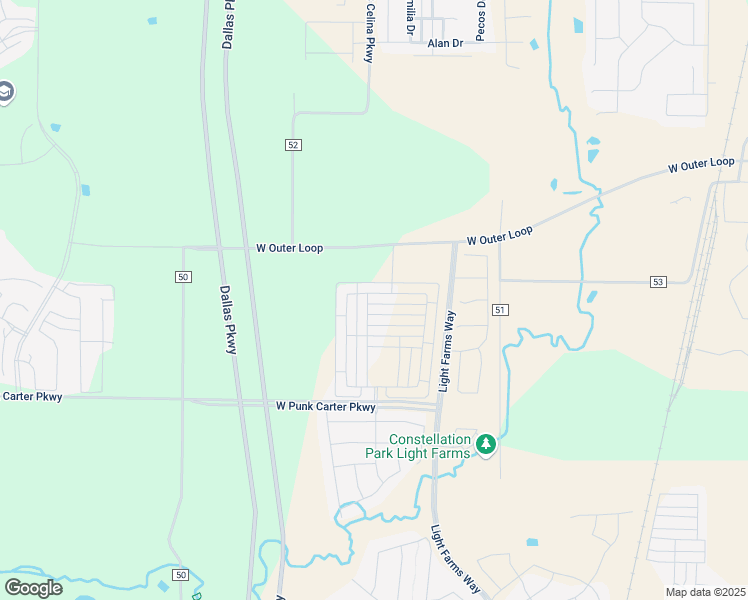 map of restaurants, bars, coffee shops, grocery stores, and more near 1620 Bennington Lane in Celina