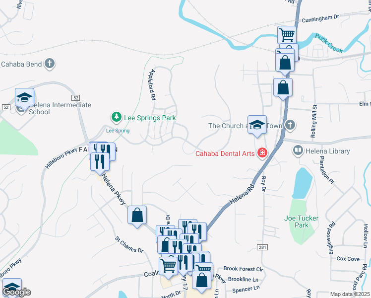 map of restaurants, bars, coffee shops, grocery stores, and more near 160 Rowntree Path in Helena
