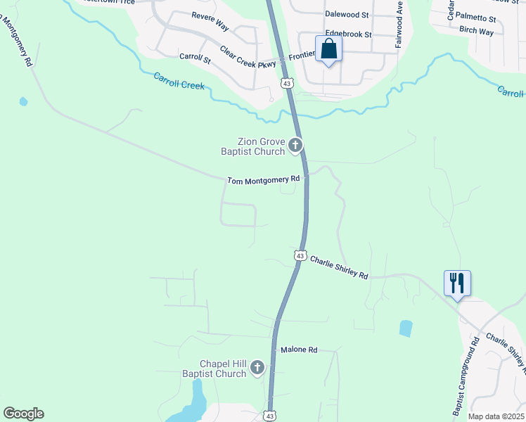 map of restaurants, bars, coffee shops, grocery stores, and more near 12139 Autumn Leaves Trail in Northport