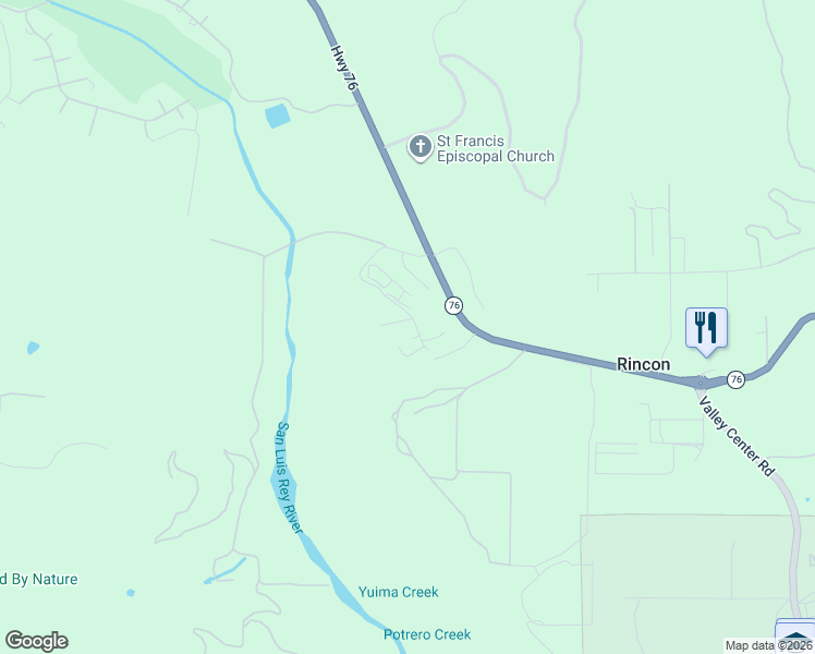 map of restaurants, bars, coffee shops, grocery stores, and more near 31712 Golf Green Drive in Pauma Valley