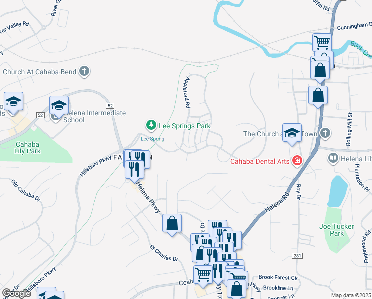 map of restaurants, bars, coffee shops, grocery stores, and more near 509 Rosebury Circle in Helena