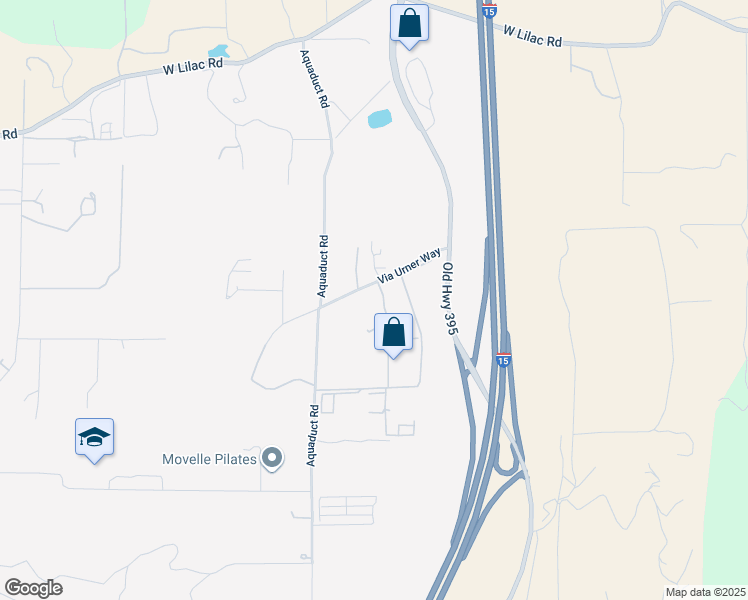 map of restaurants, bars, coffee shops, grocery stores, and more near 8243 Via Urner Way in Bonsall