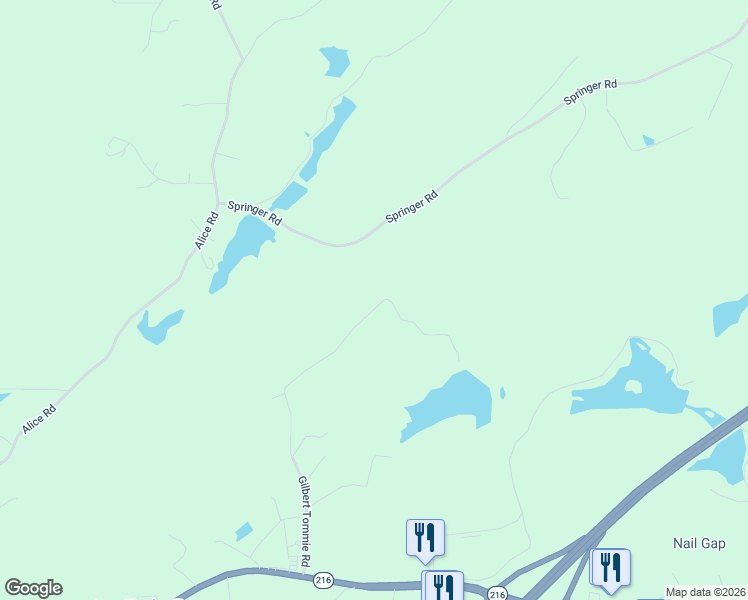 map of restaurants, bars, coffee shops, grocery stores, and more near 13518 Gilbert Tommie Road in McCalla