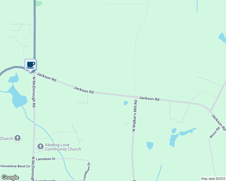 map of restaurants, bars, coffee shops, grocery stores, and more near 3805 Jackson Road in Griffin
