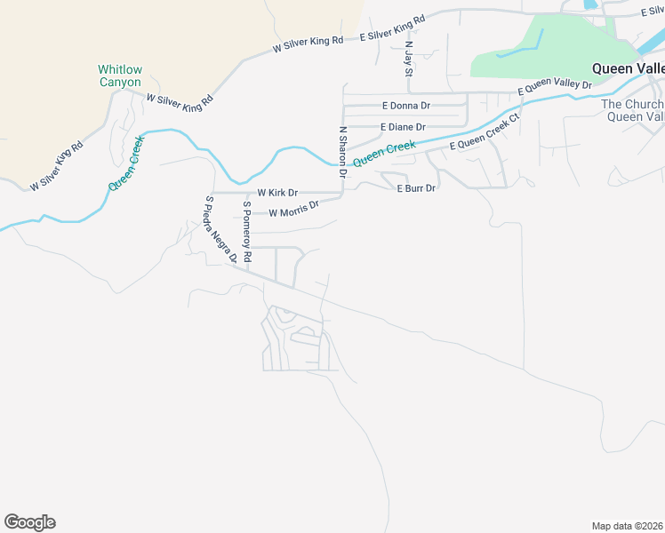 map of restaurants, bars, coffee shops, grocery stores, and more near 283 South Alta Vista Drive in Queen Valley