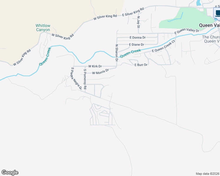 map of restaurants, bars, coffee shops, grocery stores, and more near 283 South Alta Vista Drive in Queen Valley