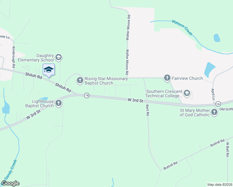 map of restaurants, bars, coffee shops, grocery stores, and more near 105 Palmetto Court in Jackson