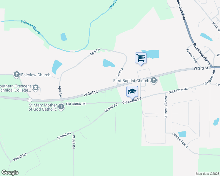 map of restaurants, bars, coffee shops, grocery stores, and more near 1629 West 3rd Street in Jackson