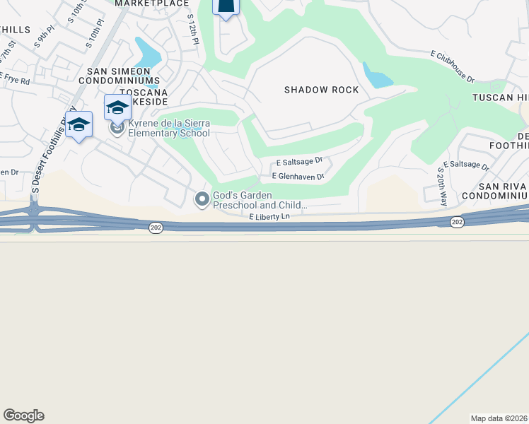 map of restaurants, bars, coffee shops, grocery stores, and more near 1520 East Windsong Drive in Phoenix