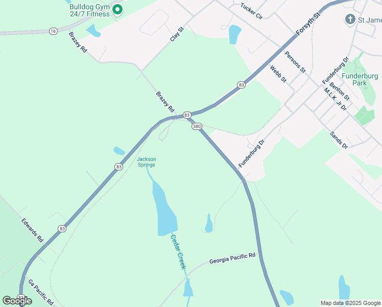 map of restaurants, bars, coffee shops, grocery stores, and more near 733 Millen Road in Monticello