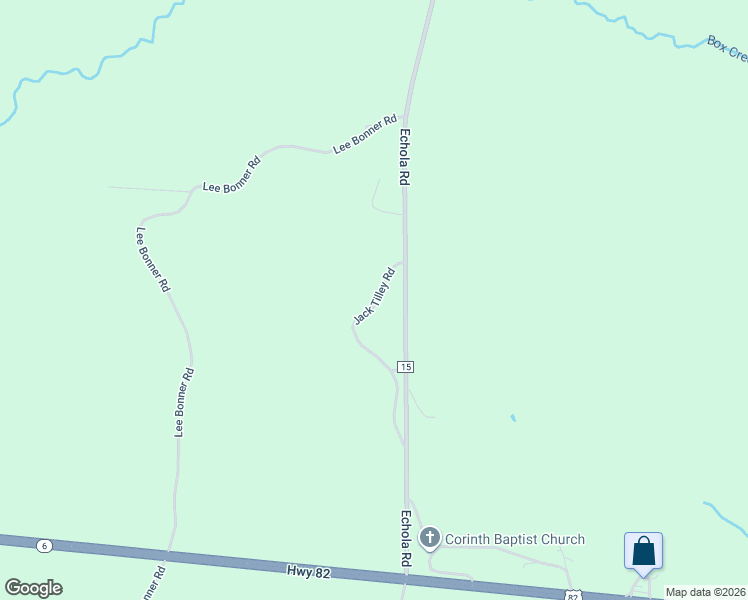 map of restaurants, bars, coffee shops, grocery stores, and more near 13090 Jack Tilley Road in Elrod