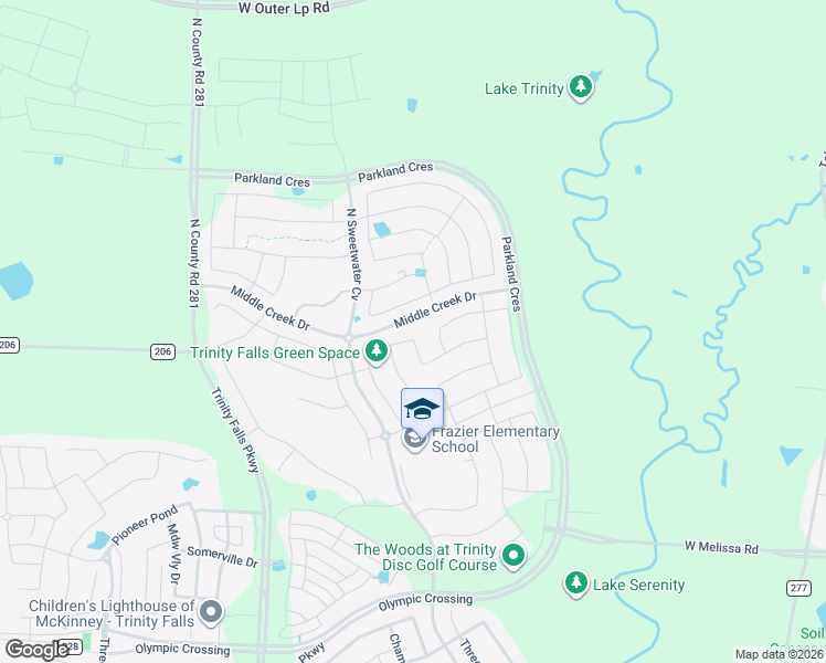 map of restaurants, bars, coffee shops, grocery stores, and more near 1005 Chambers Creek Cove in McKinney