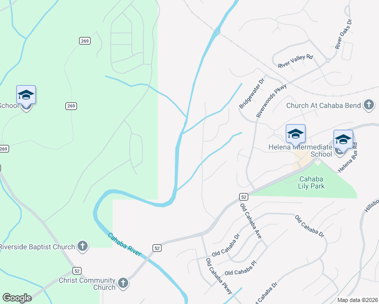 map of restaurants, bars, coffee shops, grocery stores, and more near 229 Cahaba Falls Lane in Helena