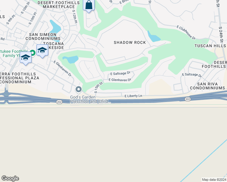 map of restaurants, bars, coffee shops, grocery stores, and more near 1620 E Windsong Dr in Phoenix