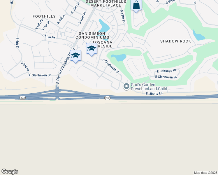 map of restaurants, bars, coffee shops, grocery stores, and more near 1327 East Redwood Lane in Phoenix