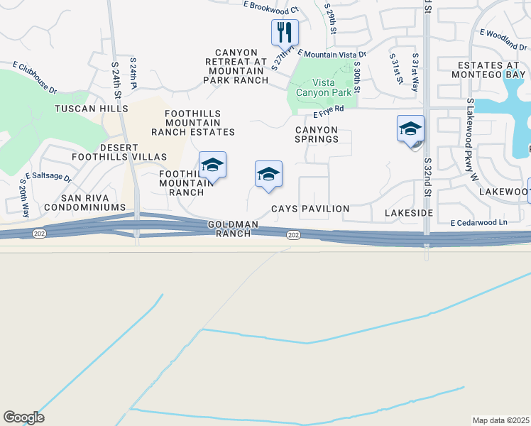 map of restaurants, bars, coffee shops, grocery stores, and more near 2720 East Liberty Lane in Phoenix