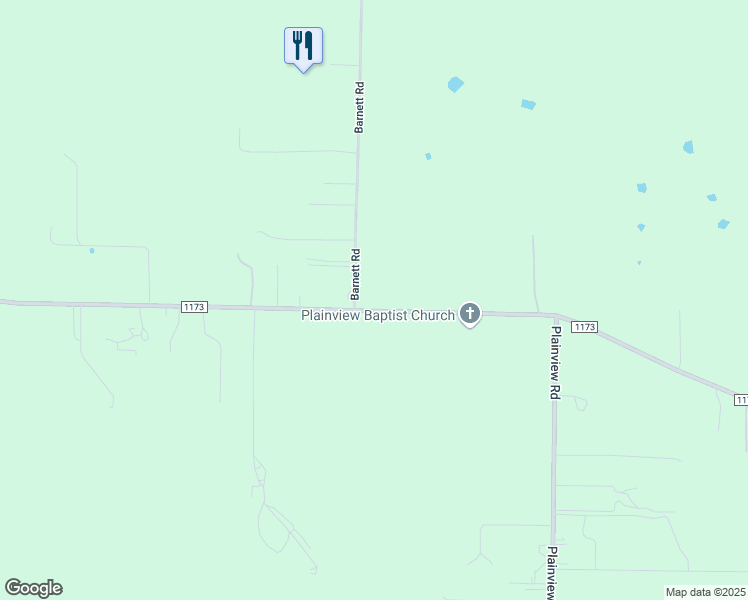 map of restaurants, bars, coffee shops, grocery stores, and more near 12379 Farm to Market Road 1173 in Krum