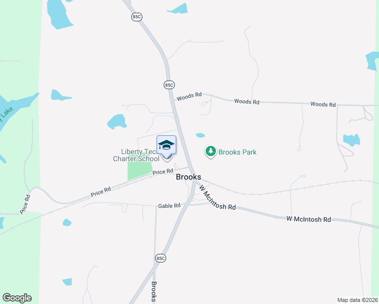 map of restaurants, bars, coffee shops, grocery stores, and more near in Brooks