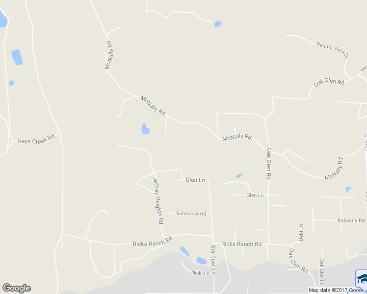 map of restaurants, bars, coffee shops, grocery stores, and more near 13511 McNally Road in Valley Center