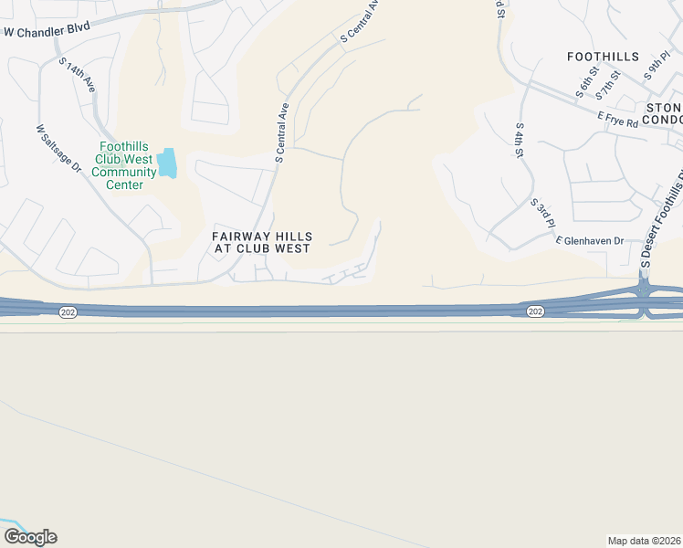 map of restaurants, bars, coffee shops, grocery stores, and more near 16838 South Yellow Court in Phoenix