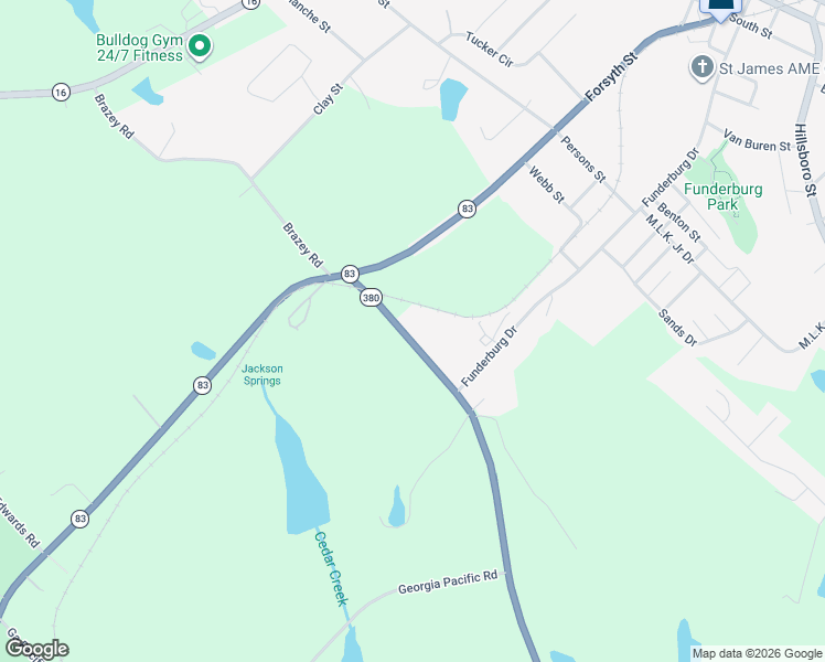 map of restaurants, bars, coffee shops, grocery stores, and more near 199 Perimeter Road in Monticello