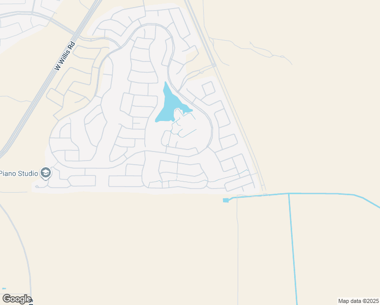 map of restaurants, bars, coffee shops, grocery stores, and more near 17722 West Cottonwood Lane in Goodyear
