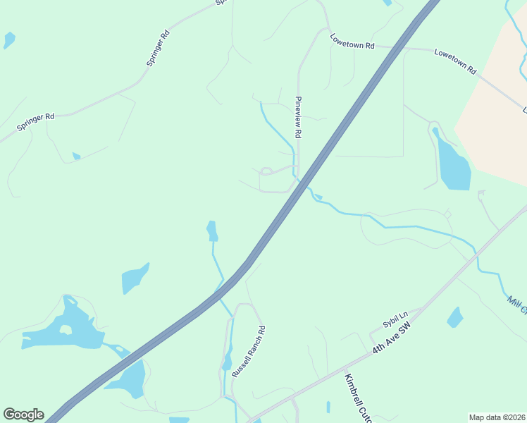 map of restaurants, bars, coffee shops, grocery stores, and more near 7537-7599 Pineview Road in McCalla